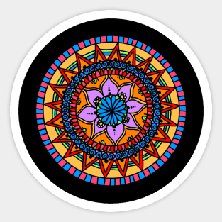 Colourful Madala Sticker